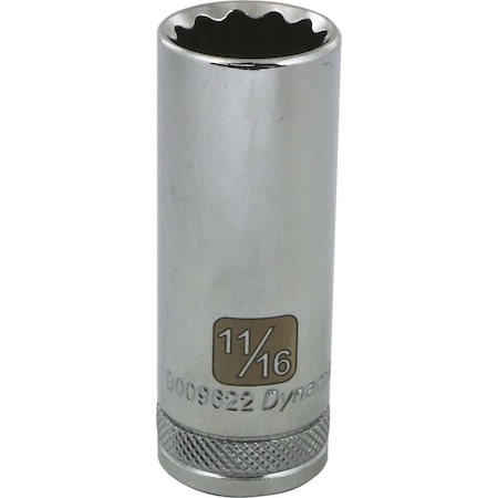 Dynamic 3/8" Drive, 11/16" SAE Socket, 12 Points D009622